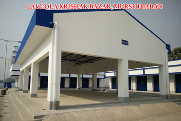Open Market Shed,Lalgola Krishak Bazar